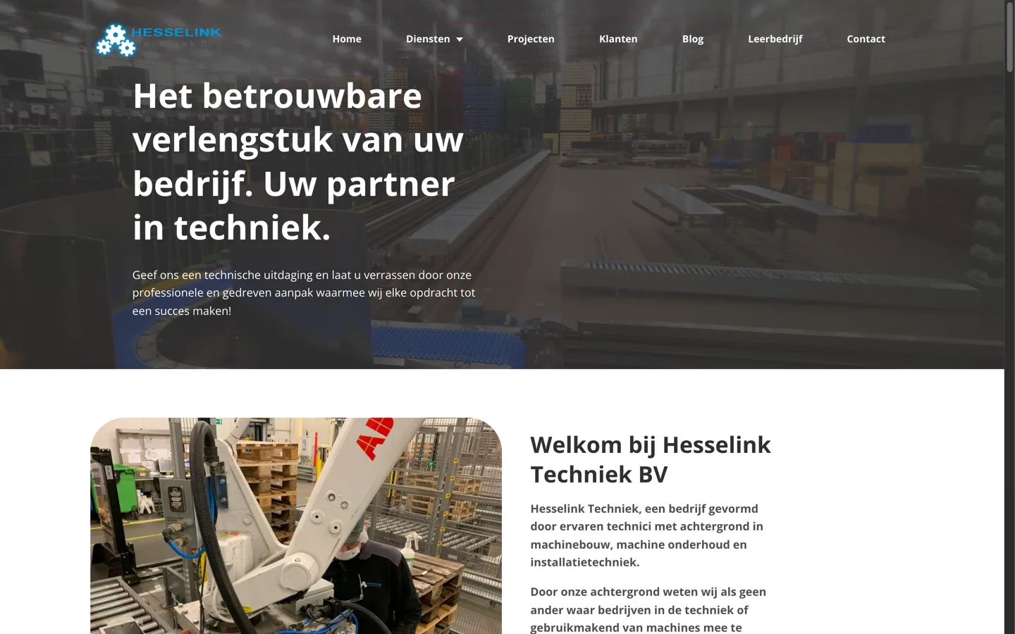 Website van Hesselink Techniek